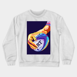 Rugby Union Wpap Pop Art Crewneck Sweatshirt